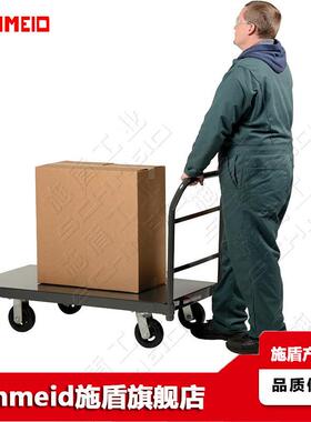 Schmeid施盾长台面钢制台车915*1830推车900Kg重型库房拉货车
