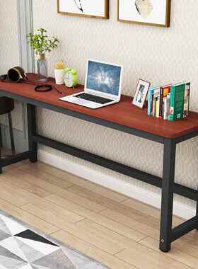 K8定制圆角80吧台桌仿实木白色18米2.0定制窄桌2高.4/电脑桌.窄桌