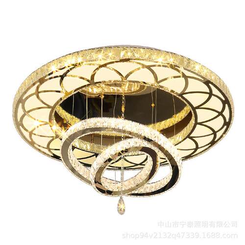 客厅吊灯大灯豪华水晶灯现代简约大气轻奢餐厅灯卧室led吸顶灯具