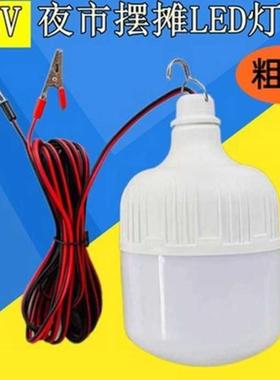 低压12v电瓶专用灯24v48v60v72v伏电动三轮车夜市摆地摊led灯超亮