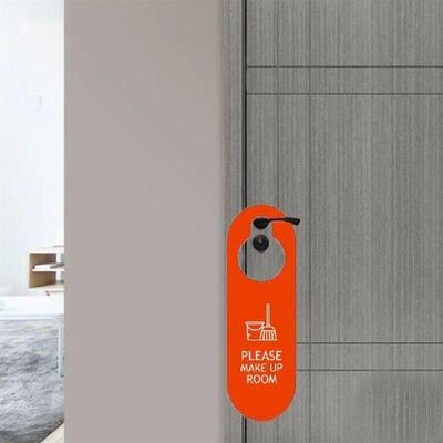 Club Shop Tips Tag Double-sided Make up Room Door Knobs