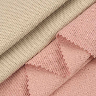 420g全棉拉架2*2罗纹面料 新坑条罗纹布 秋冬打底家居服面料