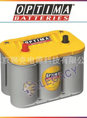 奥铁马Optima蓄电池D34黄色顶12V55AHAGM深循环启动电池750CCA