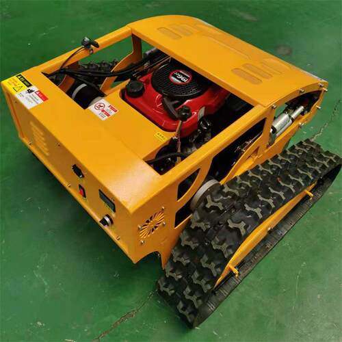小型遥控履带割草机 多功能草坪修剪碎草机 四冲程汽油除草机
