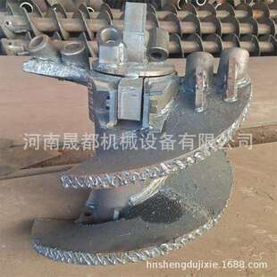 桩机耐磨钻头各种长度钻杆打桩机铸钢件桩机轮车轮架