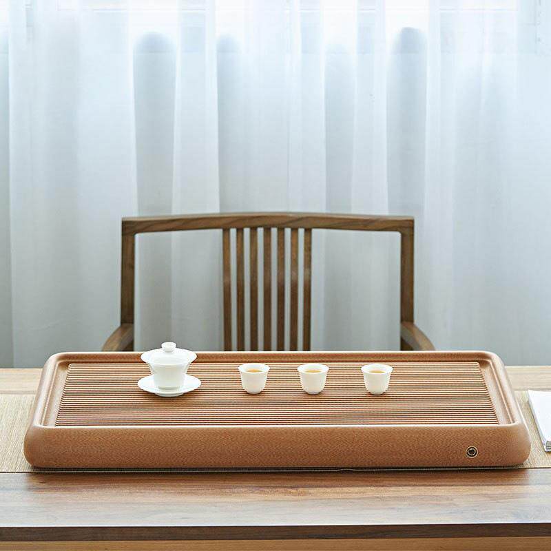龙鳞纹电木茶盘家用原胚素盘高端电木茶盘整块茶台大茶海
