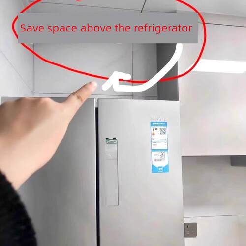 冰箱顶上方的置物架侧面空间利用厨房各种神器多层收纳篮多功能