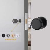 单面隐形门锁单面锁带钥匙孔背景墙门密室门锁隐藏暗锁黑灰色门锁