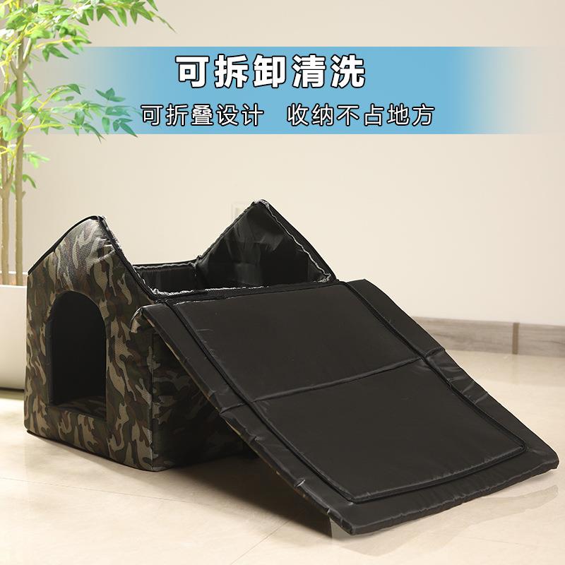 跨境户外流浪猫屋帐篷防水狗窝可拆洗宠物窝垫猫别墅