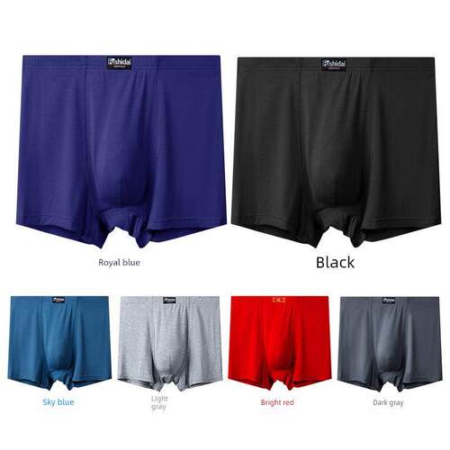 men modal plus big size boxers Underwear 男平角内裤加大码