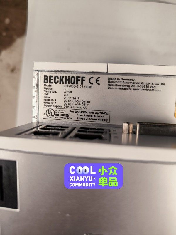 倍福，CX2030-0125/4GB，全新