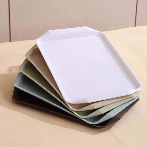 加厚特大号防滑送菜盘子商用塑料托 托盘长方形饭店快餐食堂自助