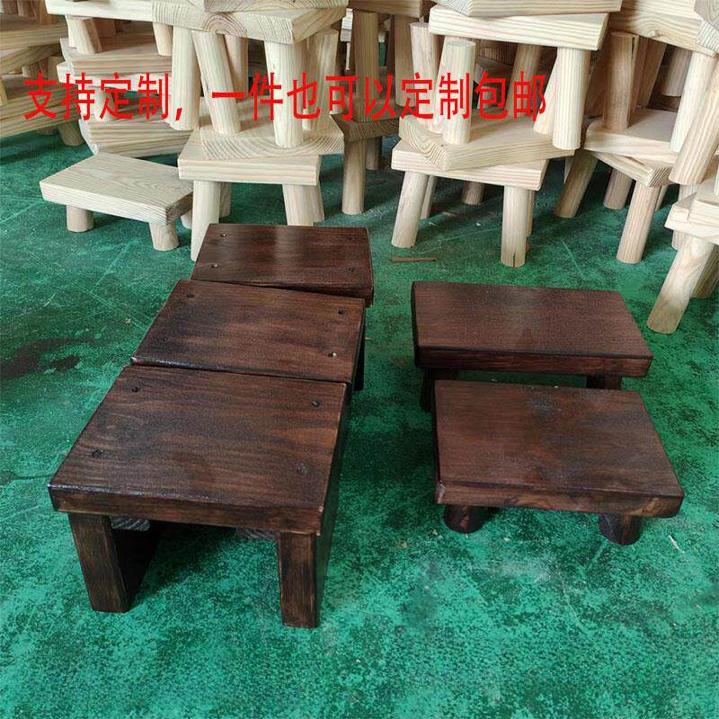 实木小凳子长方形浴室实木脚凳客厅长凳卧室矮凳可坐