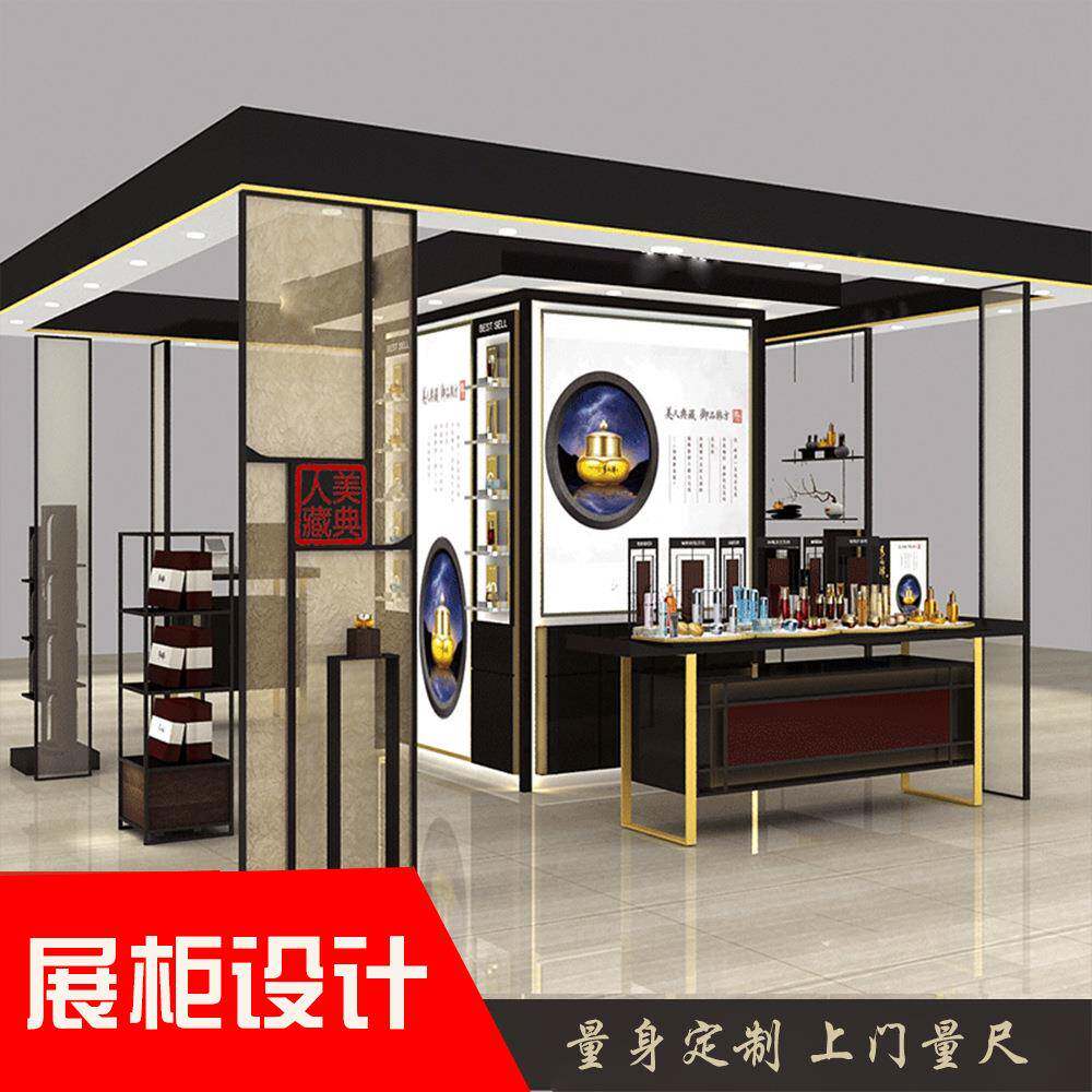 化妆品展示高端大气院产品置物架美护肤品陈容列柜彩妆专用柜614