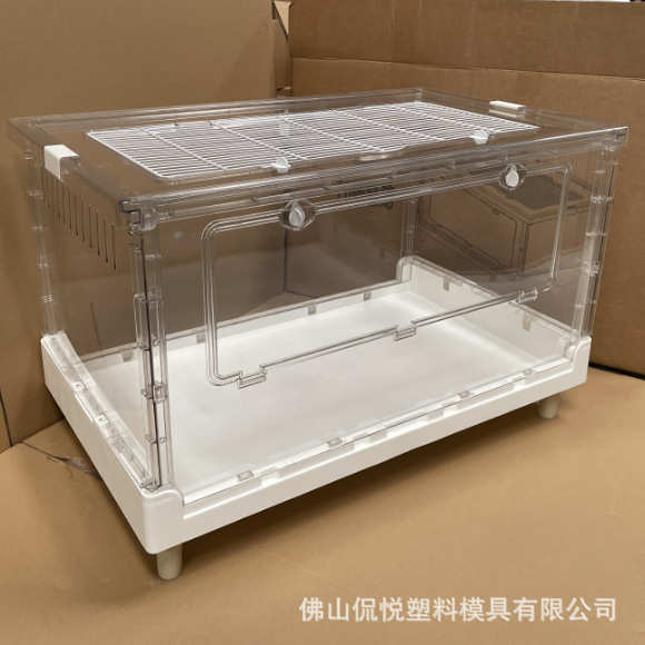 70折叠笼加高款金丝熊仓鼠透明笼芦丁鸡饲养箱狐獴蜜袋鼯角蛙
