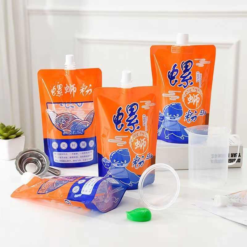 螺蛳粉一次性汤袋大口径便携外卖打包商用加厚自立吸嘴袋