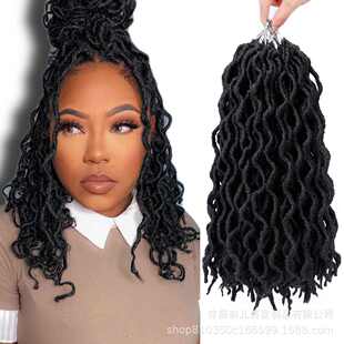 dreadlockscrochet英寸短locs 吉普赛 hairgoddess接发 faux