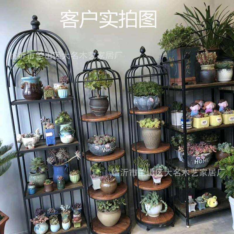 室多功能花店插铁花店插花花桌子货花架绿萝花架艺客厅落地式内鲜