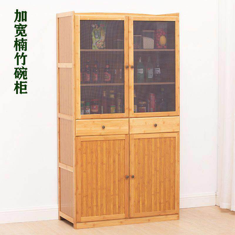 厨房餐边柜简约碗柜茶水柜餐厅大容量储物柜家用碗橱多功能置地