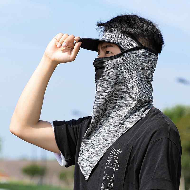 ROCKBLF7743OSR防晒面罩全冰脸头套围脖夏季男面巾透气丝舒适骑行