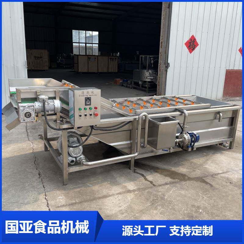 全自动洗姜机自动去皮毛刷清洗设备去皮去泥自动毛辊清洗机