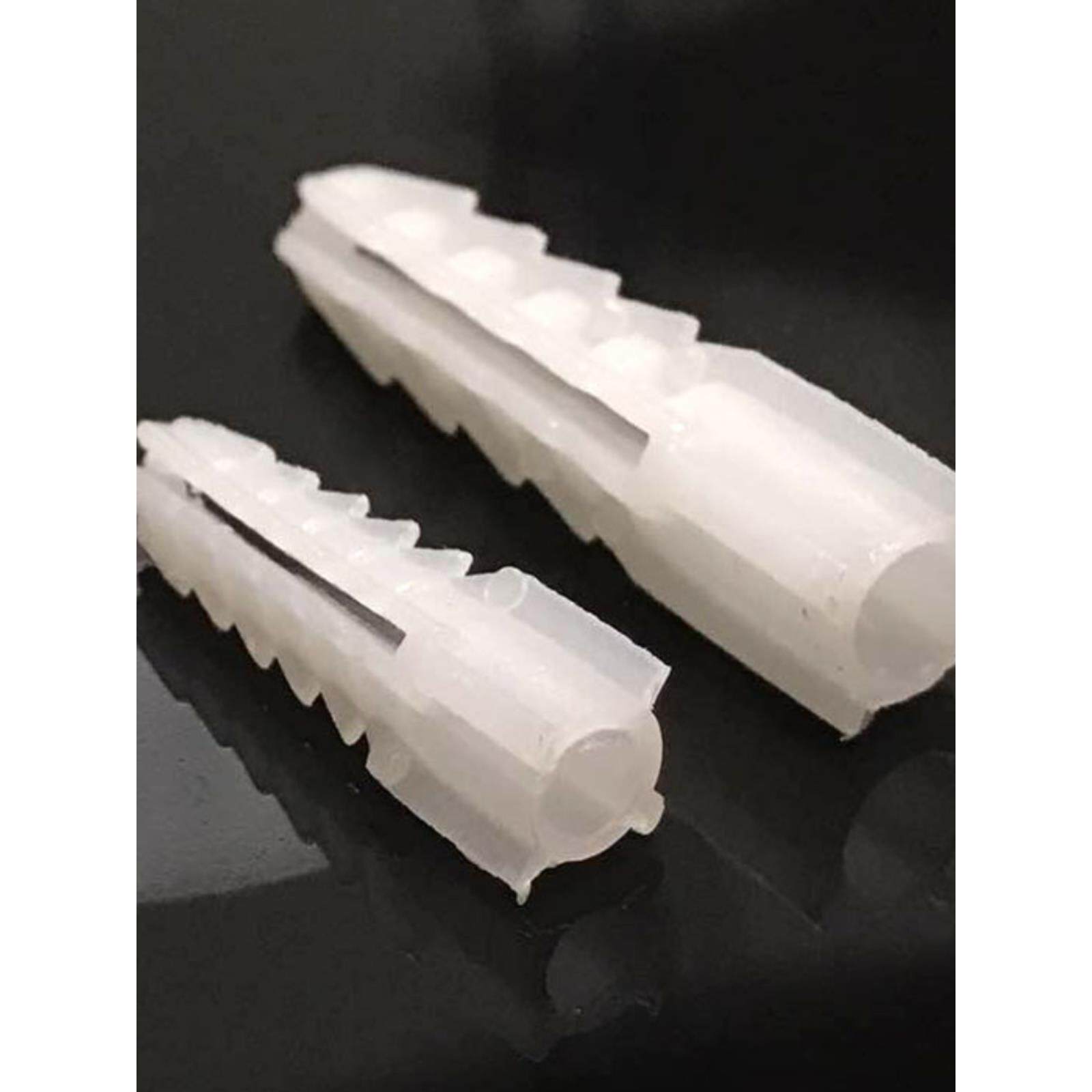 胶粒天花板套管橡胶膨胀管6mm自攻螺丝钉胶塞石膏固定塑料镙钉韧