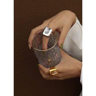 Stainless Steel Rings For Women Men Gold Plated Fadeless Wom