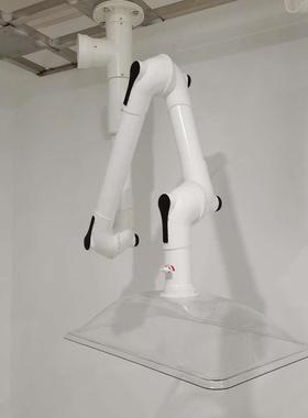 排实验室室抽气向系统实验万向抽气HRT罩折叠关节式万管抽烟机烟