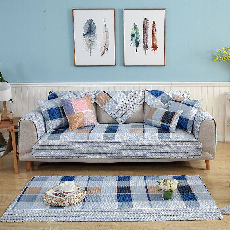 简约现代沙发垫通用棉布坐垫防滑全包套罩巾盖四季布艺 爱舍尔-蓝|ruв категории домашний ткань, подушка/обивка/подушки на диване, подушки на диване - от Buy2taobao.com для оказания профессиональной услуги покупки агента Taobao