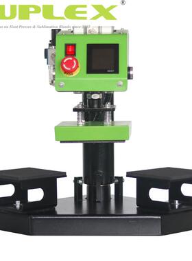 热转印双工位汽动烫画机发热板旋转式烫印机服装tx烫钻15cmx15cm