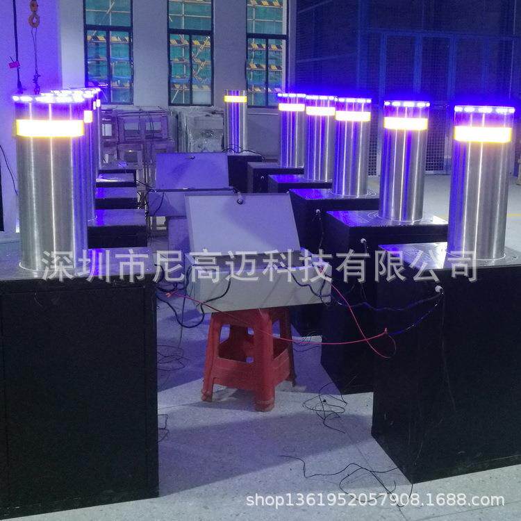 厂家生产智能全自动液压升降柱路障云浮丽江镇远景区车牌识别路桩