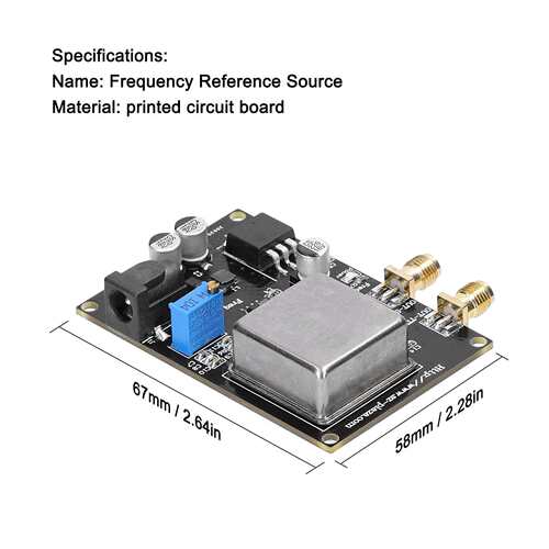 OCXO-10Mhz 频率参考源黑色频率计低相位噪声用于声音解码器频率