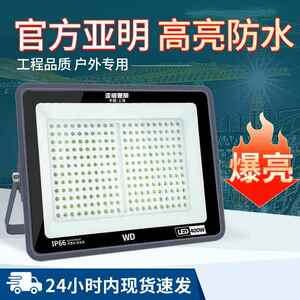 亚明LED投光灯户外防水超亮工程厂房照明射灯室外大功率泛光灯50W