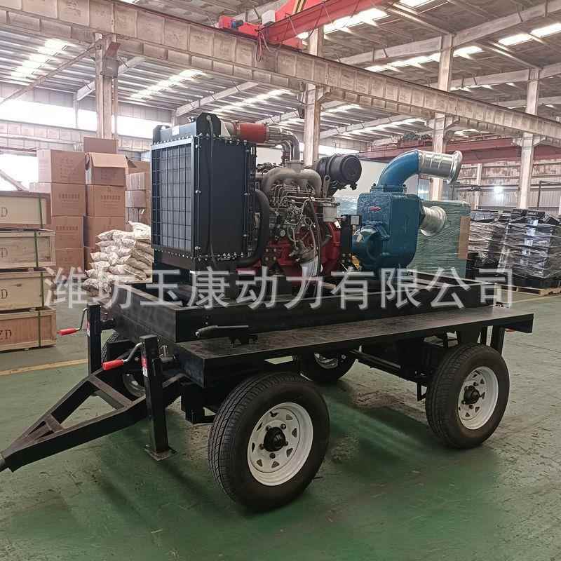 水泵拖车机组200方水发动机自柴吸泵油高转速高扬程65m水778泵机