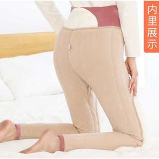 宽松毛绒裤 丰容2250棉裤 羊毛裤 女冬季 加绒加厚内穿高腰德绒保暖裤