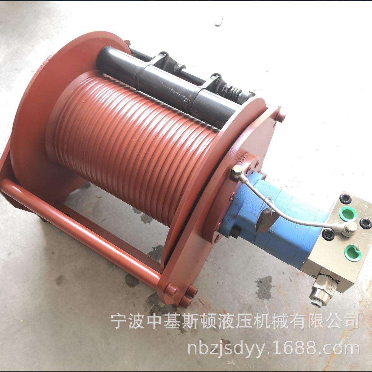 随车吊挖机改吊车用液压绞车垂直提拉2吨用液压马达卷扬机