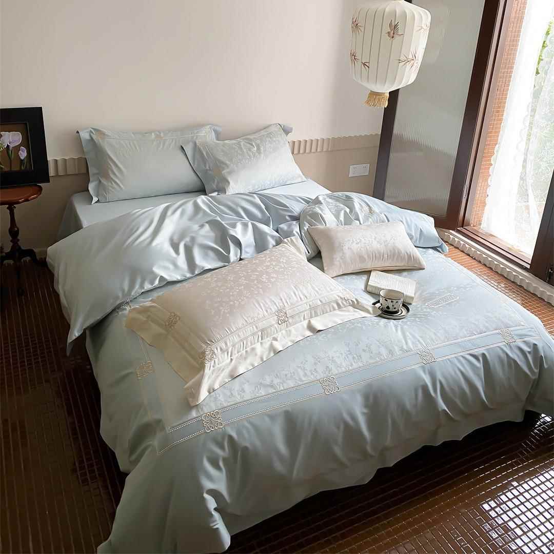 小TGH16546全贵妇精品10提0棉支长绒棉花四件套棉刺绣被套纯床上