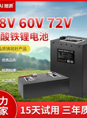 旭派 磷酸铁锂 动力电池48V 60V 72V二轮三轮外送快递电动车电池