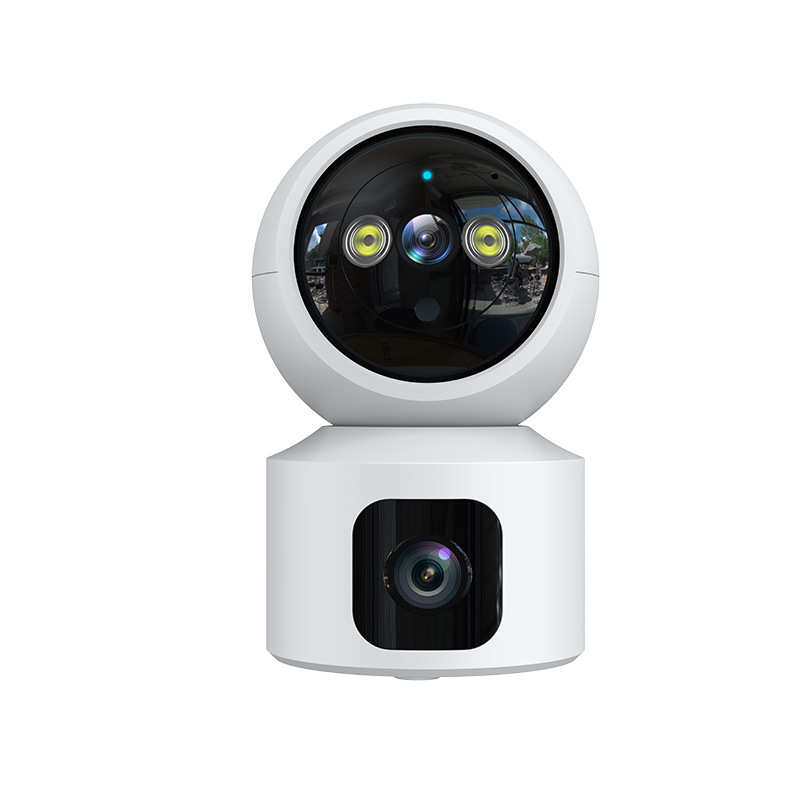 新疆监控无线摄像头360度双镜头全彩家用WIFI手机远程监控