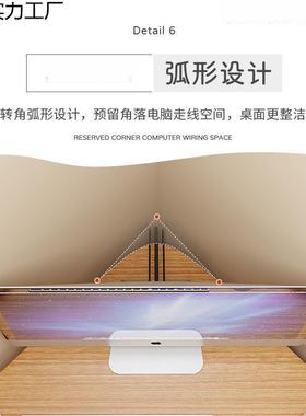 三角学习书桌拐形写字角桌墙角转角脑桌简UWE约家用角落小户电型