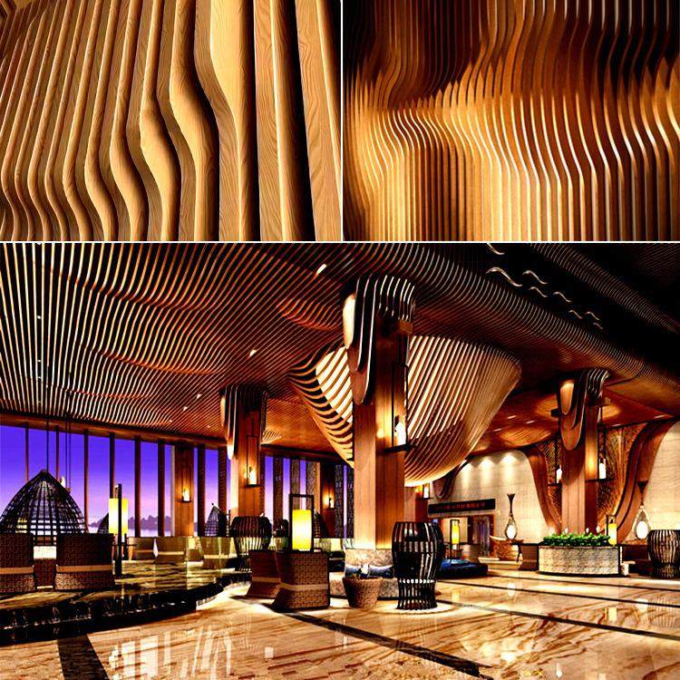 弧形铝方通装饰吊顶天花幕墙造型拉弯仿木纹铝单板铝合金材料厂家,金属材料及制品,铝板/铝扣板/铝吊顶/铝方通,淘宝优惠券,粉丝福利购,淘宝优惠卷