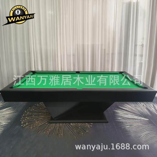 多功能实木台球桌现代简约美式可微调家用别墅桌球台