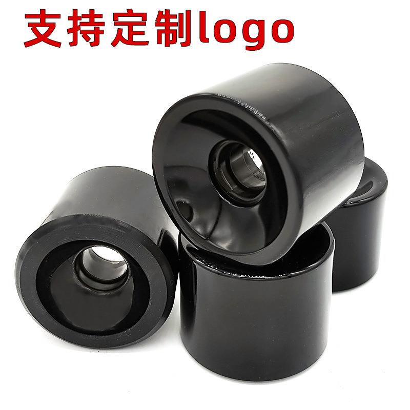滑板PU轮子磨砂65x51mm长板轮子舞板小鱼板陆地冲浪板刷街轮子