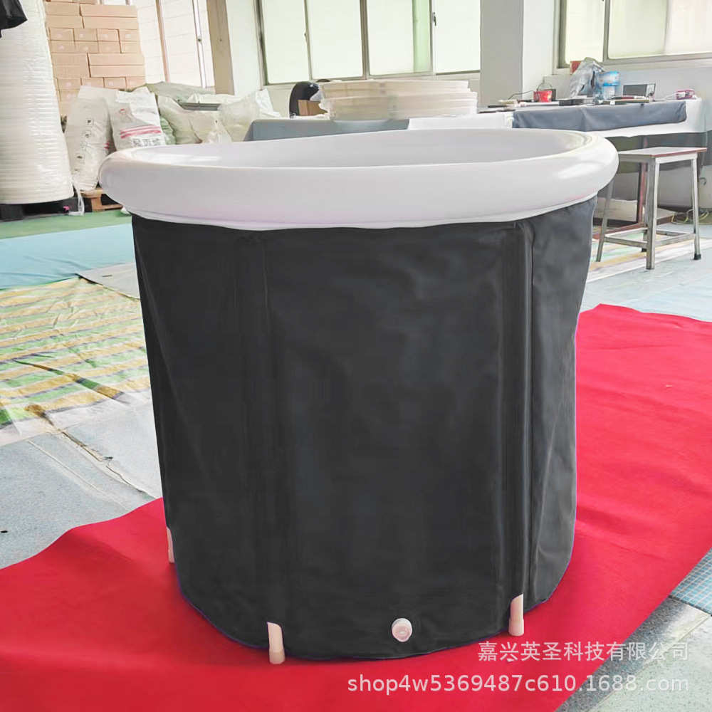 工厂直销充气气圈PVC成人泡澡沐浴家用浴桶支架可折叠洗浴浴桶