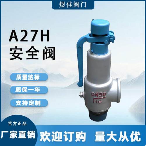 厂家供应弹簧微启式安全阀蒸汽锅炉泄压阀储气安全阀A27H安全