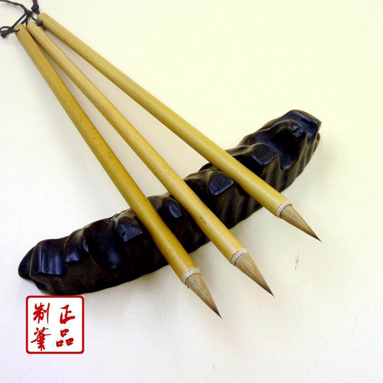 北尾狼毫 厂家直供 黄狼毫 兼毫 书写书画中小楷毛笔
