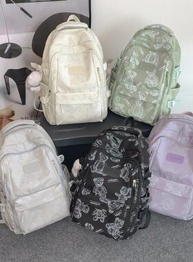INS Backpack for Women Girls School Student Bag Large Casual