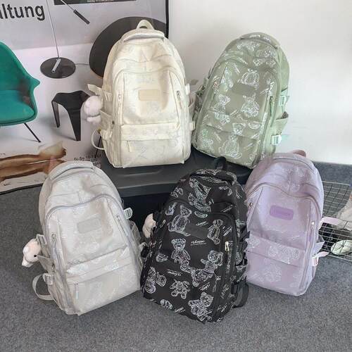 INS Backpack for Women Girls School Student Bag Large Casual
