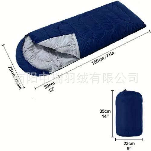 电商热销野营专用丝棉睡袋 轻量睡袋工厂直销信封睡袋