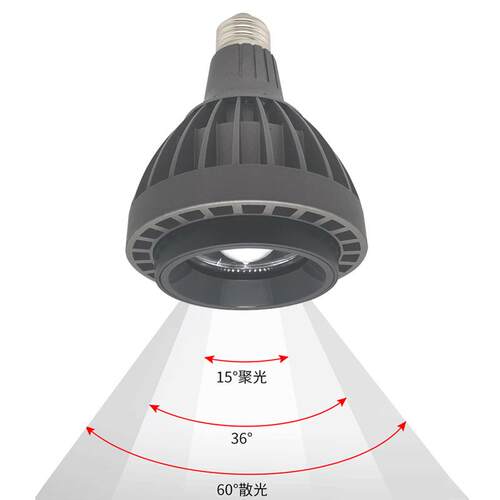 par30调焦射灯15-60度15W 20W调焦轨道灯博物馆超市服装店